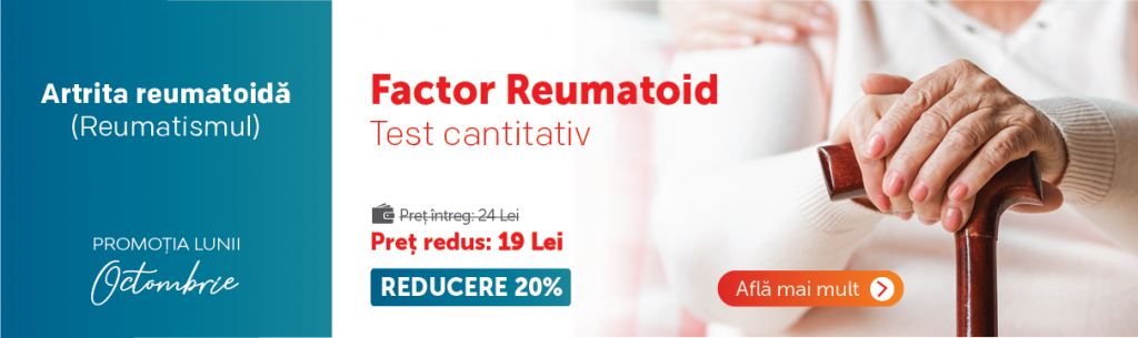Factor Reumatoid Cantitativ - Promotia lunii octombrie - Clinica Sante